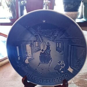 Blue Christmas 1979 Plate Bing & Grondahl